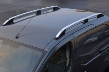 Рейлінги OmsaLine Elegance (2 шт, сірі) Ford Courier 2014-2023 рр.