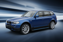 Бокові пороги Maya Blue (2 шт., Алюміній) BMW X3 E83 2003-2010 рр.