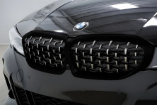 Ніздрі Diamond Silver (2018-2022, чорна окантовка) BMW 3 серія G20/G21 2018- рр.