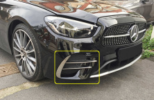 Бокові накладки на передній бампер 2020+ (нерж) Mercedes E-сlass W213 2016-2023 рр.