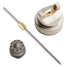 Комплектомплект форсунки 1.3мм для краскопульта HVLP PT-0102 (дюза, воздушная головка, игла)