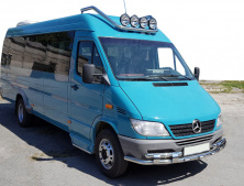 Передній захист ST015-2 (нерж.) 1995-2000 Mercedes Sprinter W901/902/903/904/905 1995-2006 рр.