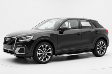 Бокові пороги Tayga V2 (2 шт., Алюміній) Audi Q2 2016- рр.