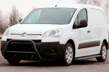 Кенгурятник WT003 Black (нерж) Peugeot Partner Tepee 2008-2018 рр.