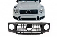 Решітка і накладки на фари G63 для Mercedes G сlass W463 2018-2024 рр