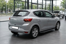 Бокові пороги Bosphorus Grey (2 шт., Алюміній) Dacia Sandero 2021- рр.