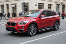 Бокові пороги Maya Red (2 шт., Алюміній) BMW X1 F48 2015-2022 рр.