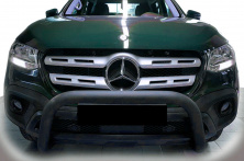 Передній захист WT005 Black (нерж, 60мм) Mercedes X class 2017-2020 рр.