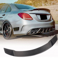 Спойлер V1 (для SD 2015-2019, Карбон) Mercedes C-сlass W205 2014-2021 рр.