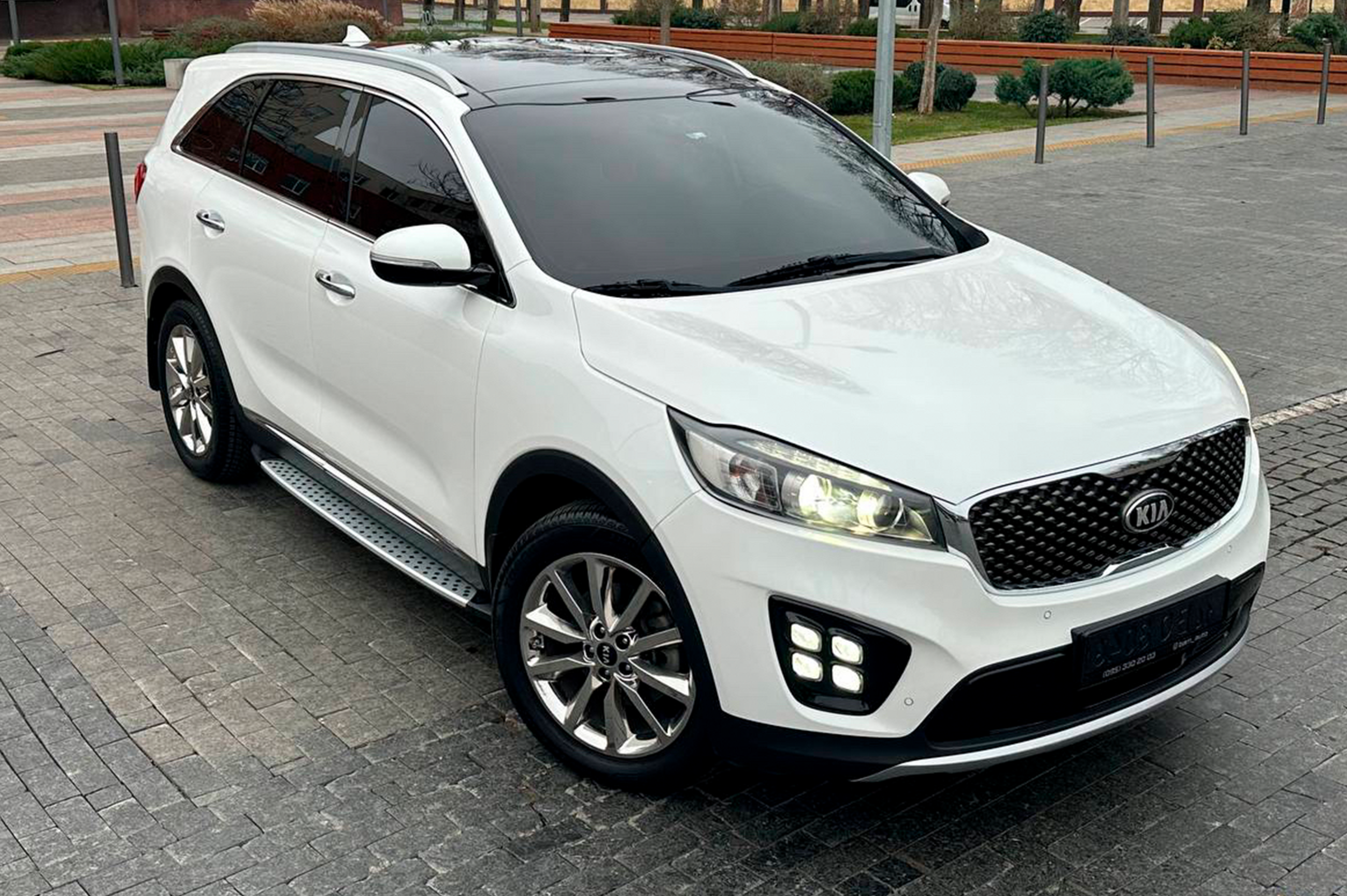 Бокові пороги BMW style (2 шт) для Kia Sorento III UM 2014-2020 рр