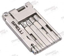 Набор инструмента раскладной (шестигранники 2/ 3/ 4/ 5/ 6 мм + отвертки, спицевой ключ) Spelli FM