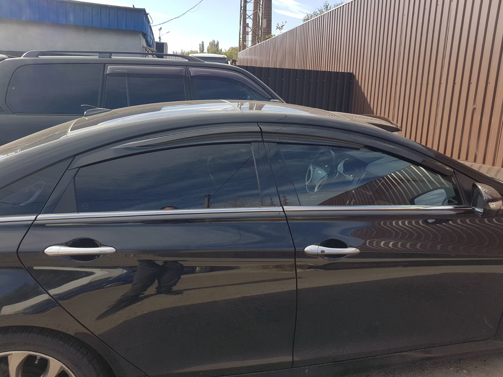 Вітровики (4 шт., Sunplex Sport) для Hyundai Sonata YF 2010-2014 рр