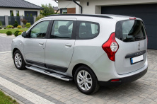 Бокові пороги Mevsim Grey (2 шт., Алюміній) Renault Lodgy 2013-2022 рр.