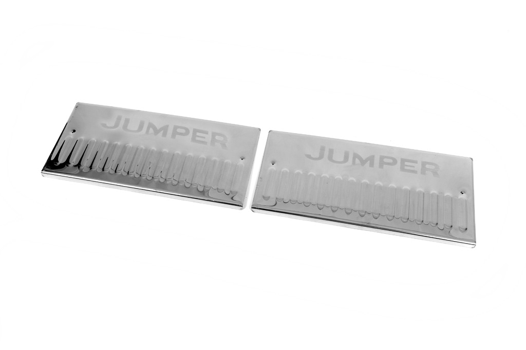 Накладки на внутрішні пороги Carmos V2 (2 шт, нерж) для Citroen Jumper 2007-2025 рр