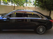 Верхня окантовка вікон (4 шт, нерж) Mercedes A-сlass W177 2018- рр.