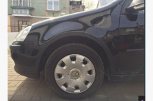 Накладки на арки (4 шт, чорні) для Volkswagen Golf Plus 2004-2014 рр