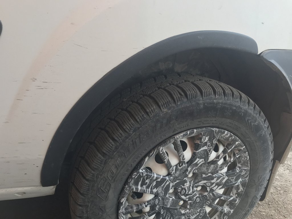 Накладки на арки (4 шт, чорні) для Fiat Doblo I 2005-2010 рр