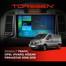 Штатна магнітола 2K Torssen Renault Trafic, Opel Vivaro, Nissan Primastar 06-10 F10464 4G Carplay DSP