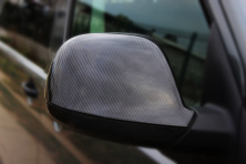 Накладки на дзеркала (2 шт., карбон) Покриття під карбон для Volkswagen T6 2015-2024 рр