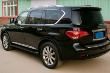 Молдинги дверні (4 шт, хром) Nissan Patrol Y62 2010-2024 рр.