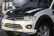 Накладка на капот V1 (ABS) Mitsubishi L200 2006-2015 рр.