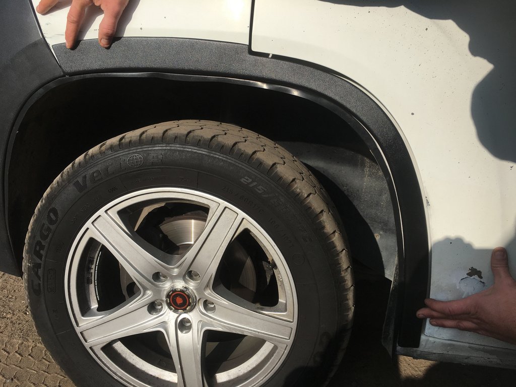 Накладки на арки (4 шт, чорні) ABS-Пластик (2006-2014) для Fiat Ducato рр
