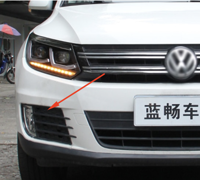 Накладки на протитуманки Libao 2011-2016 для Азіату (2 шт, пласт) для Volkswagen Tiguan рр