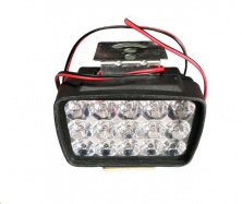 Фара додаткового світла LED L6-22,5W прямокутна 95*65*56мм FLOOD 9-85V DC1,5W 15шт. 6000К IP67 2200Lm VDK