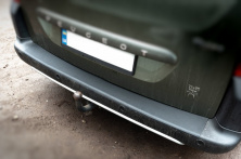 Накладки на задній бампер ABS (пласт.) для Peugeot Partner Tepee 2008-2018 рр