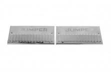 Накладки на внутрішні пороги Carmos V2 (2 шт, нерж) для Citroen Jumper 2007-2025 рр