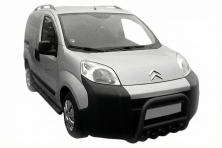 Передня дуга QT006 Black (нерж.) Citroen Nemo 2007-2017 рр.