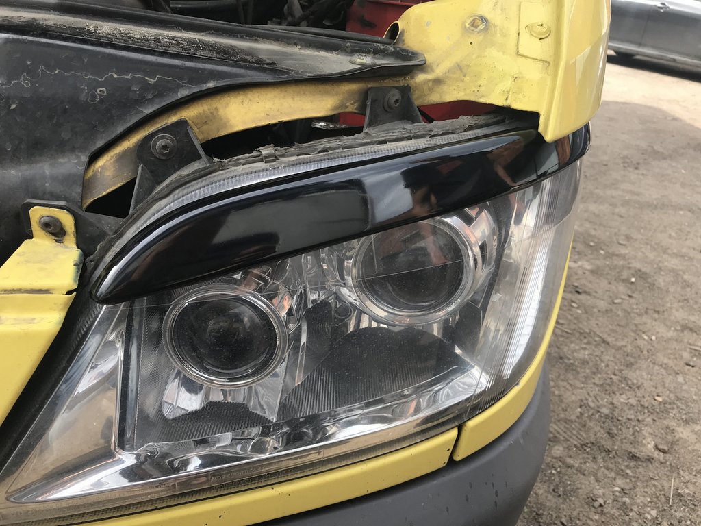 Війки (чорні, ABS, 2000-2006) Чорний мат для Mercedes Sprinter W901/902/903/904/905 рр