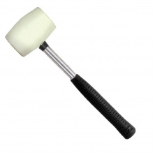 Киевлянка резиновая 450 г, 65 мм, белая резина, металлическая ручка