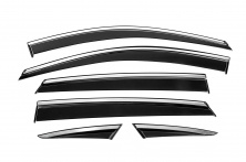 Вітровики з хромованим молдингом Niken Luxury (6 шт) MG ZS 2017-2024 рр.