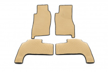 Килимки EVA (бежеві) Короткий, 5 штук (передні та задні) Nissan Patrol Y61 1997-2011 рр.