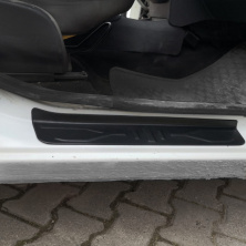 Накладки на дверні пороги EuroCap (4 шт, ABS) Dacia Lodgy 2012-2022 рр.
