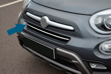Накладка на передній бампер (нерж) Fiat 500X 2014-2024 рр.