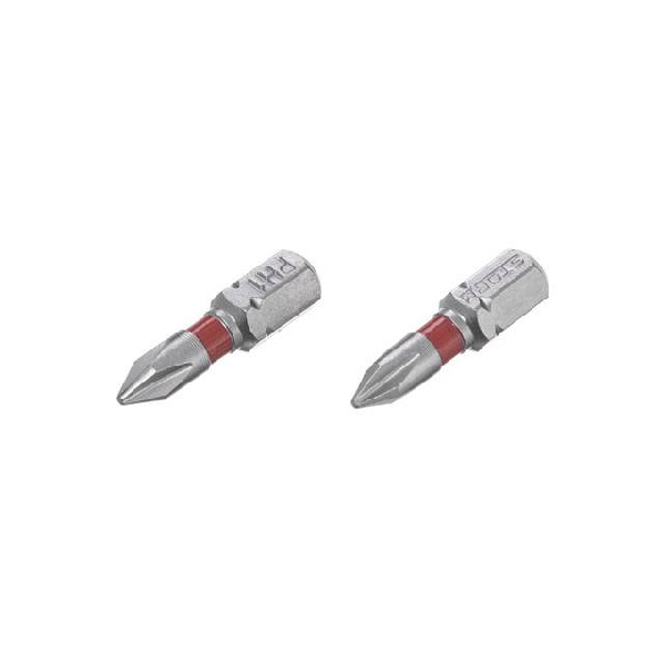Комплект отверточных насадок PH1 1/4*25 мм, S2, уп. 2 ед., STORM