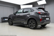 Бокові пороги Tayga Black (2 шт., Алюміній) Ford Puma 2019- рр.