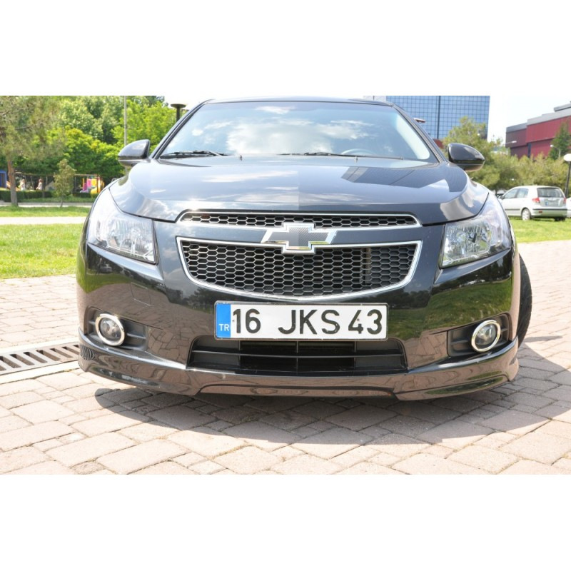 Накладка на передній бампер HB (Meliset, під фарбування) для Chevrolet Cruze 2009-2015 рр