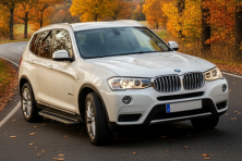 Бокові пороги Bosphore Grey (2 шт., Алюміній) BMW X3 F25 2011-2018 рр.