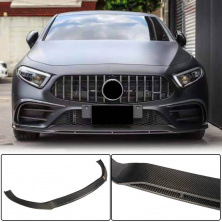 Накладка на передній бампер Lip (для AMG/AMG-Line 2018-2020, Карбон) Mercedes CLS C257 2018- рр.