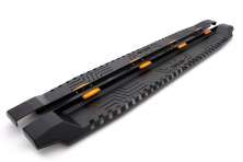 Бокові пороги Dakar V1 з LED (2015-2019, 2 шт, метал) Mitsubishi L200 2015-2024 гг.