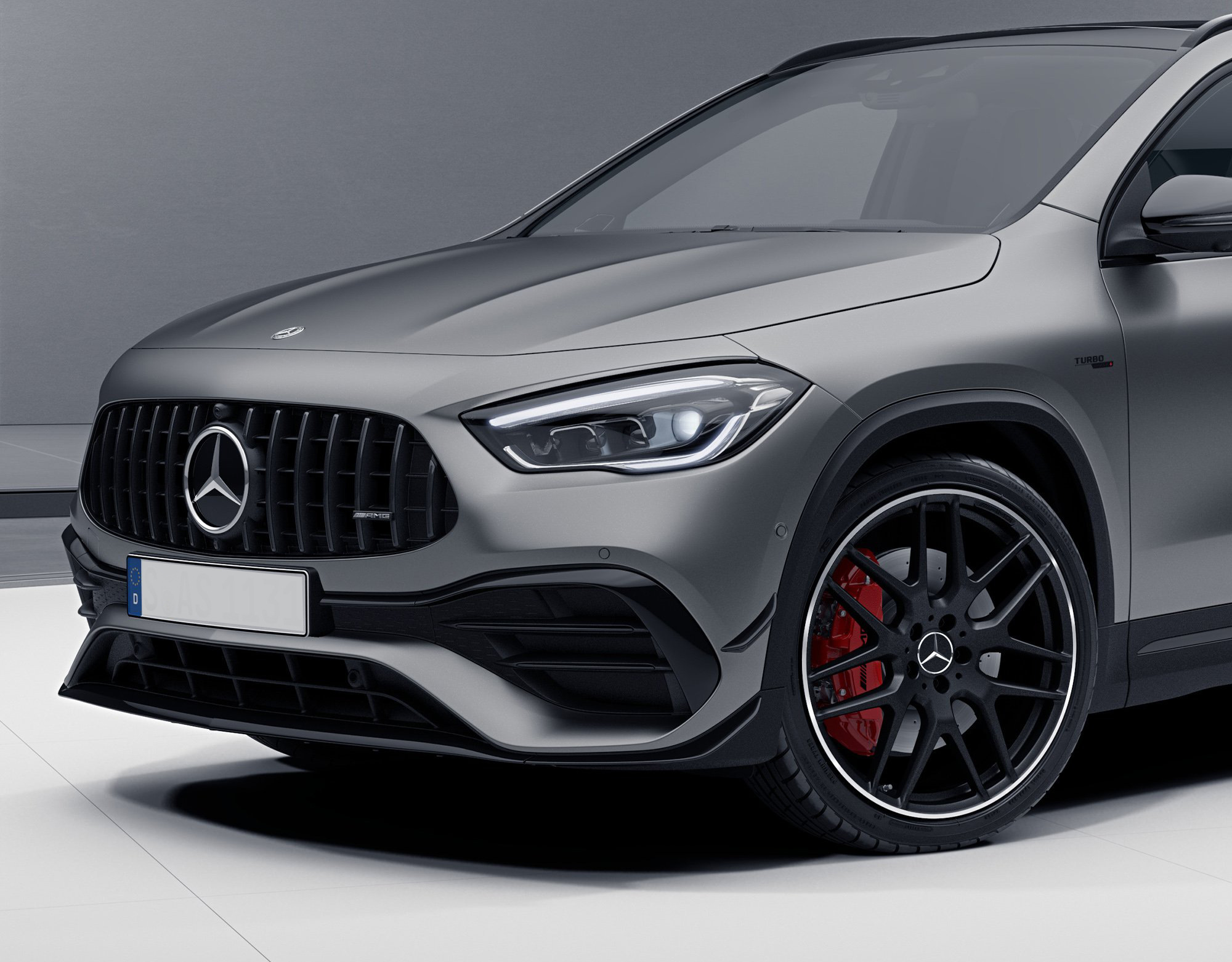 Передня решітка Panamericana GT (для AMG Line) З місцем під камеру для Mercedes GLA H247 2020- рр