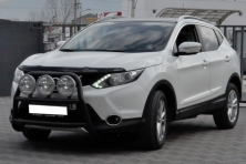 Кенгурятник WT018 Black (нерж) Nissan Qashqai 2014-2021 рр.