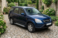 Бокові пороги Rainbow (2 шт., Алюміній) Honda CRV 2001-2006 рр.