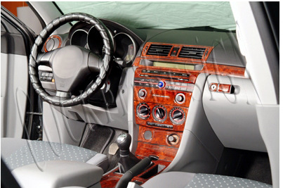 Накладки на панель Карбон для Mazda 3 2003-2009 рр