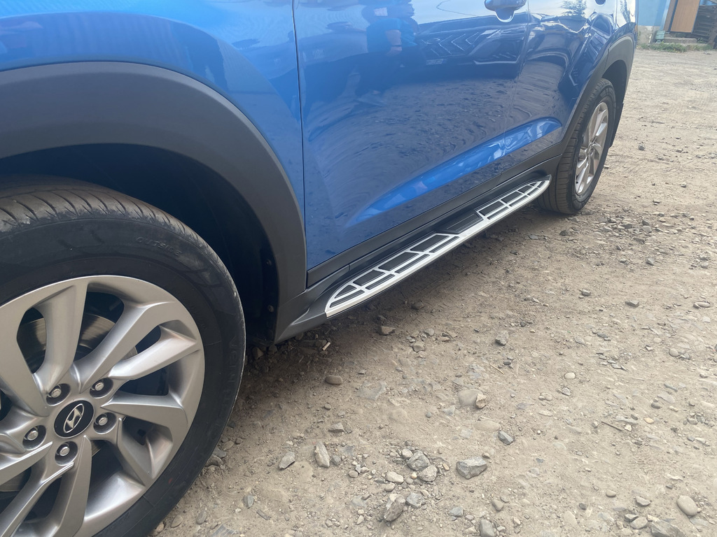 Бокові пороги Оригінальний дизайн V1 (2шт) для Hyundai Tucson TL 2016-2021 рр