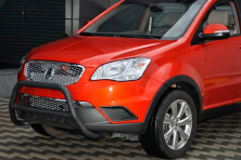 Кенгурятник WT005 Black (нерж.) SsangYong Korando 2010-2019 рр.