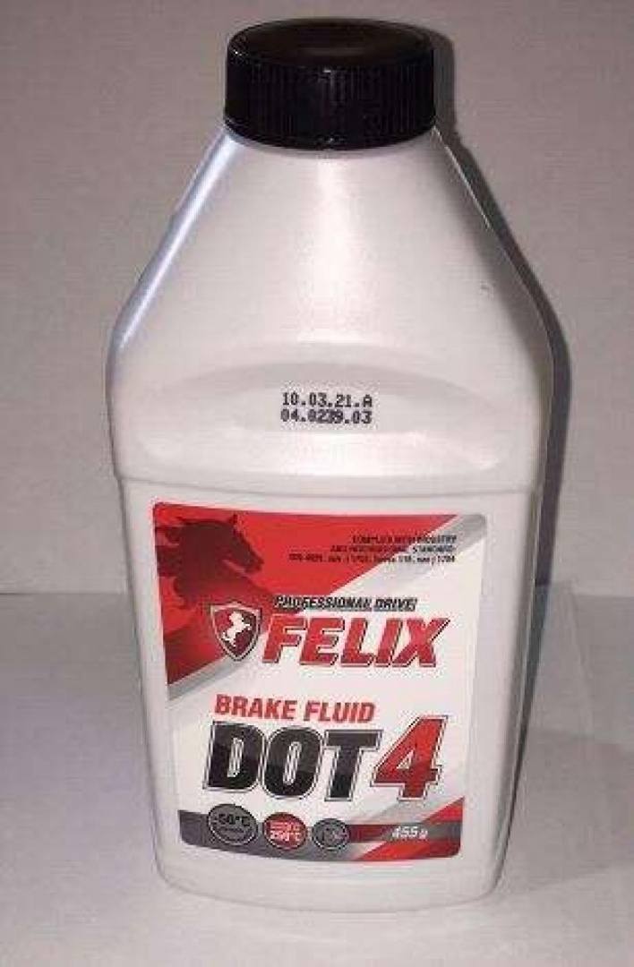 Тормозная жидкость   DOT 4   (455мл)   FELIX
